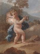 unknow artist Putti in a landscape Spain oil painting artist